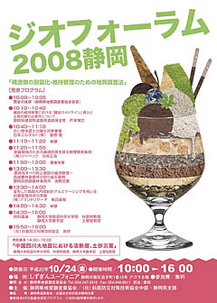 GEO FORUM 2008チラシ